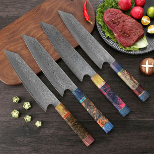 Damascus steel curing stable wood cutting knife octagonal Japanese chef knife chef cooking knife kitchen knife slicing knife