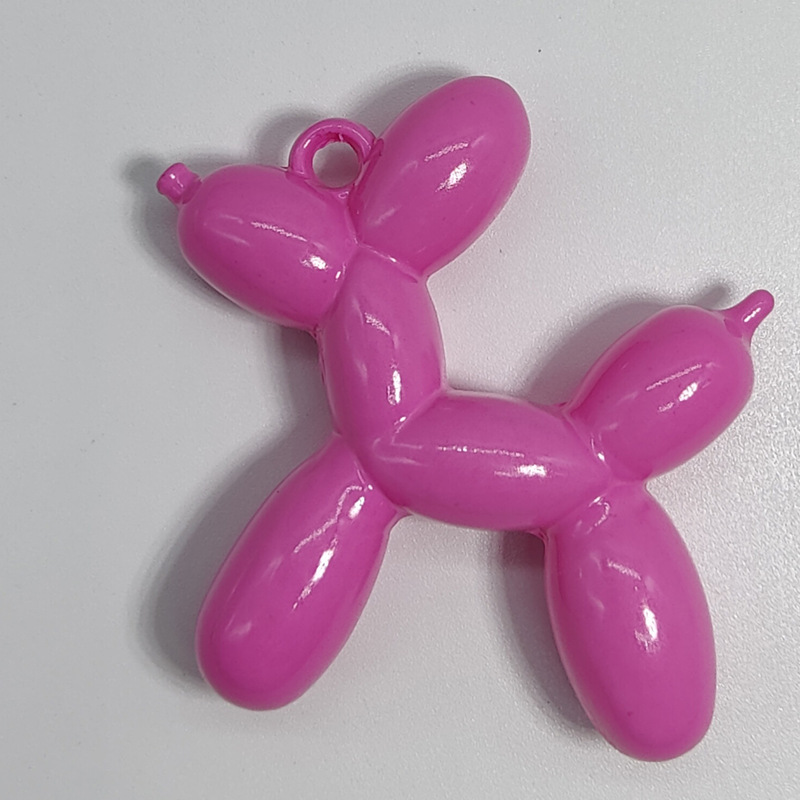 気球犬アクリル手作りdiy吊り穴車吊り下げアクセサリーネット赤葱粉自慢白携帯チェーン材料|undefined