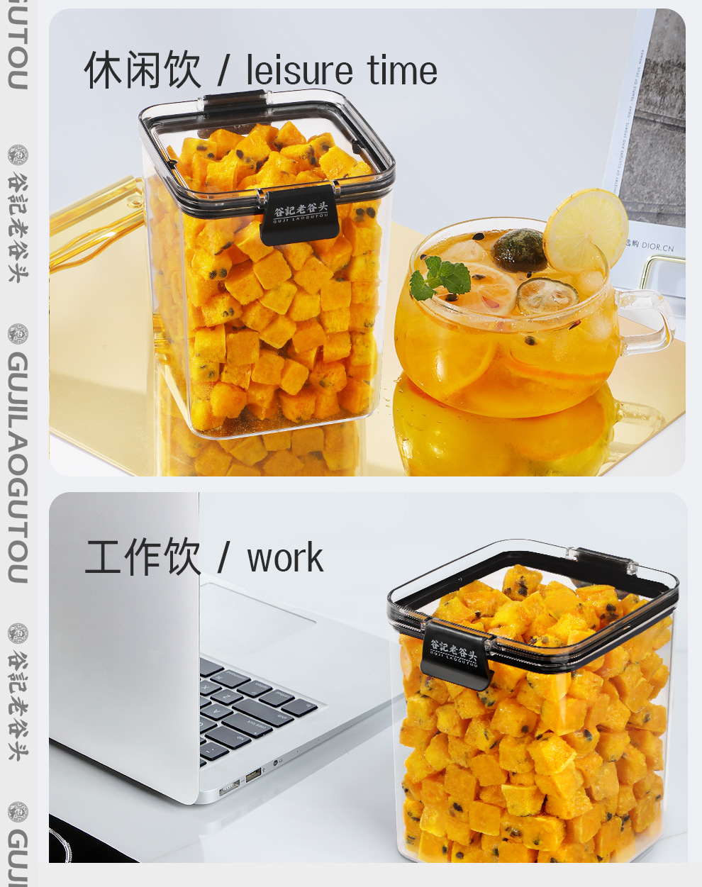 Freeze Dried Passion Fruit Baixiangguo 200g Cold Brew Fruit Tea Ingredient preparation
