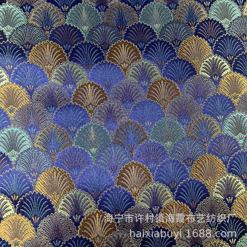 Синяя ткань, Ханьфу, 1 м, brocade