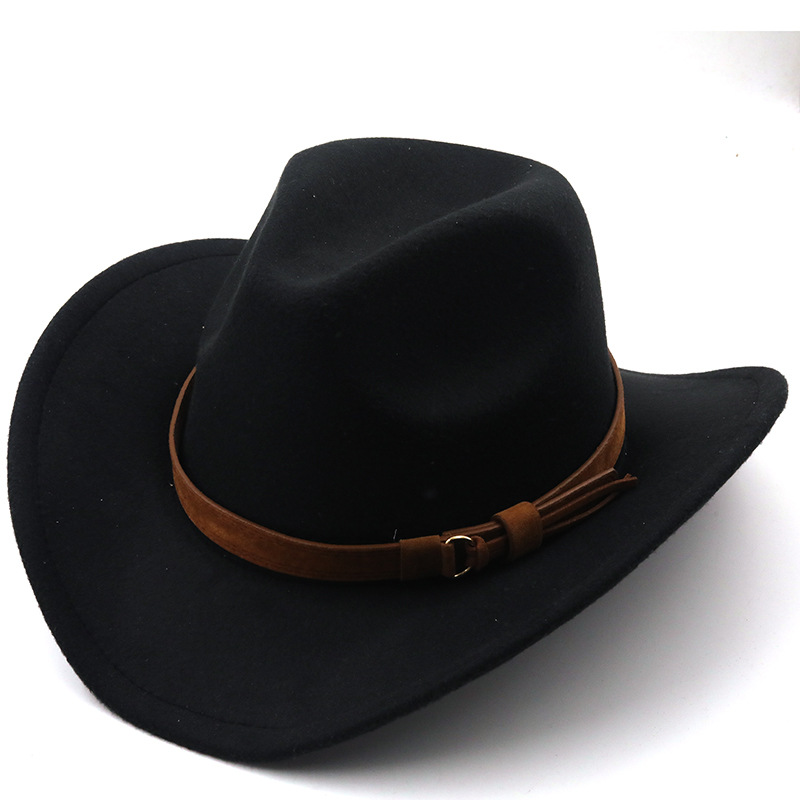 En Gros Rétro Camel Ceinture Large Bord Chapeau De Cowboy Nihaojewelry display picture 11