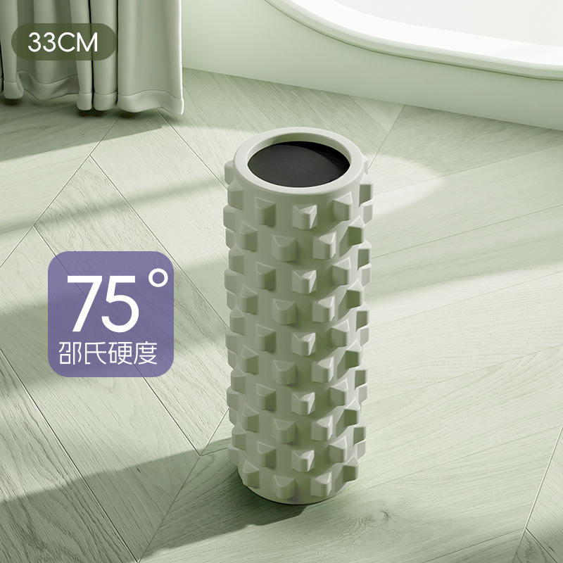 Actualización de 60 cm sólidos dientes de lobo espuma eje muscular de acondicionamiento físico relajación de la fascia pierna delgada columna de yoga accesorios de yoga