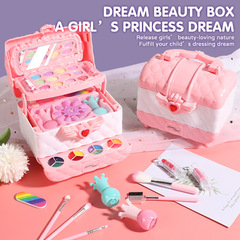 クロスボーダー子供化粧品スーツケースおもちゃセット小さな女の子诞生日プレゼント小さなプリンセス化粧箱マニキュア