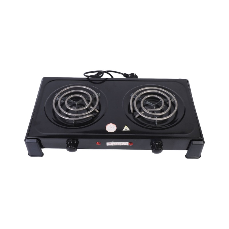 Estufas eléctricas multifuncionales de cocina de doble cabeza 1000w de doble cabeza de control de temperatura de doble estufa eléctrica decoctora de medicina
