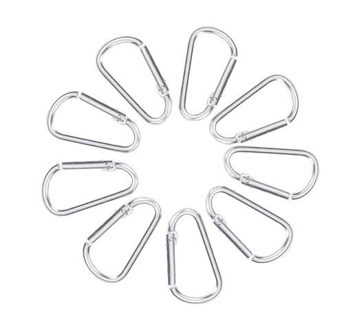 Factory direct sales of high-quality gourd-shaped aluminum alloy carabiners, outdoor hanging buckles, earphone shell buckles, D-shaped wallet buckles