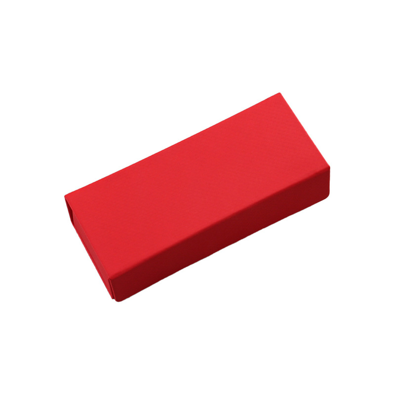 PU square flip-top eyeglass case, handmade hard-shell eyeglass storage box, factory stock available, customizable with your logo