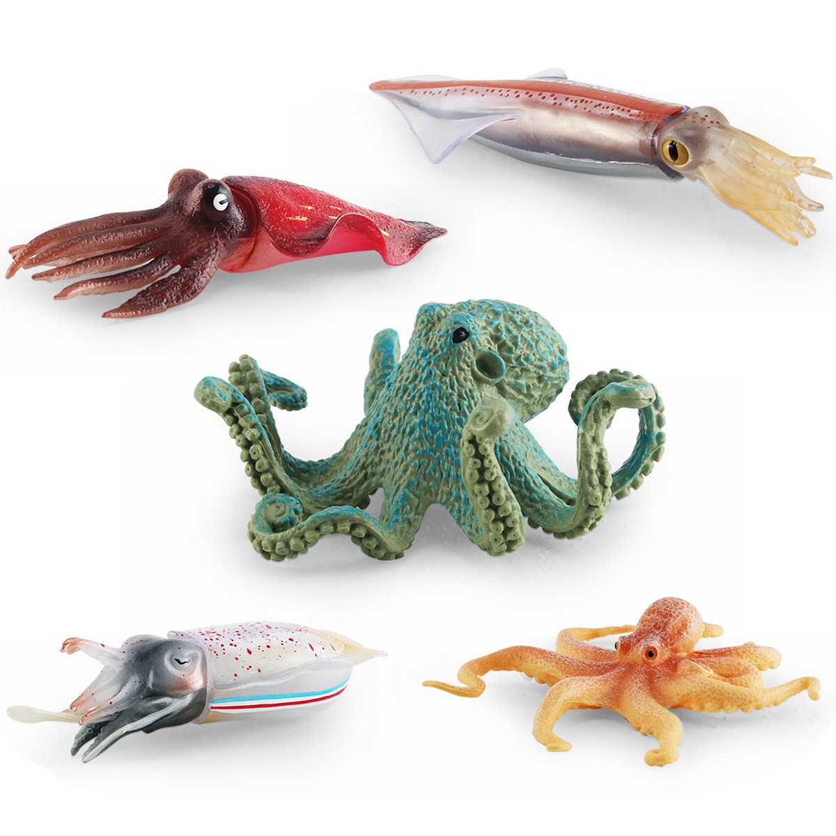 Simulación transfronteriza animal marino calamar flecha piedra pulpo calamar submarino biológico decoración estática adornos