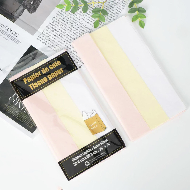 Papel de copia de color Papel de pera Papel de linterna Papel de flores Papel de envolver Tissue paper Color mezclable
