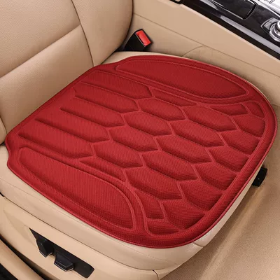 Universal for All Seasons, Car-Mounted | Four Seasons Pad - mousse-red-front-single-seat-seaweed-fiberintegrated-moldinganti-slip-no-disassembly-and-assembly-piece