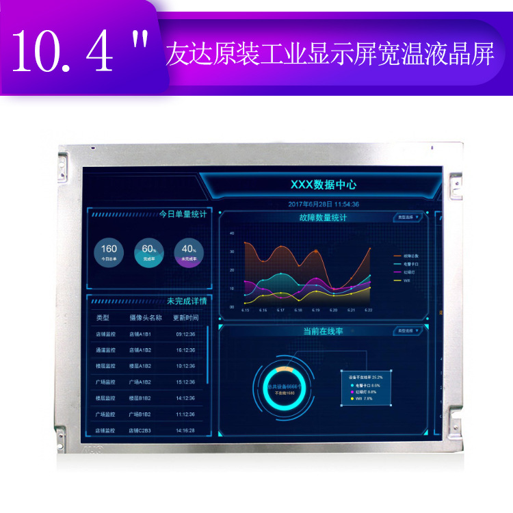 友达104寸G104SN02 V2液晶屏10.4寸工业显示屏宽温工业屏抗干扰
