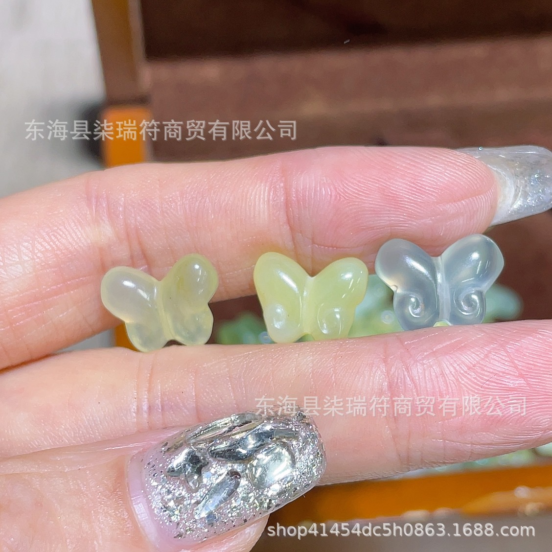 New Product Xiuyu Butterfly Accessories DIY Cultural Accessories Bracelet Bracelet Bead Braided Rope Pendant Creative Accessories