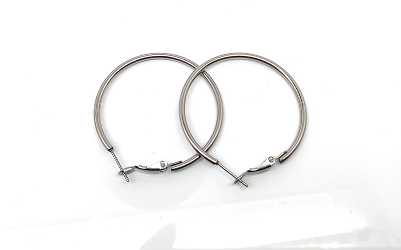 Simple Style Geometric Stainless Steel Plating Earrings 1 Pair