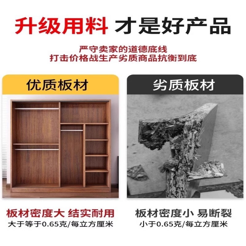 推拉门衣柜现代简约出租房用小户型简易家用卧室宿舍储物衣橱|undefined