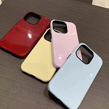 适用17promax磨砂亮面菲林二合一手机壳华为p70来图做国产苹果