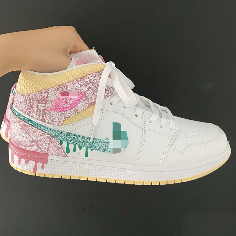 Cross-border original AJ1 mid-top basketball shoes Jordan 1 black purple toe North Carolina blue unisex casual retro sports shoes Cross-border original AJ1 mid-top basketball shoes Jordan 1 black purple toe North Carolina blue unisex casual retro sports shoes