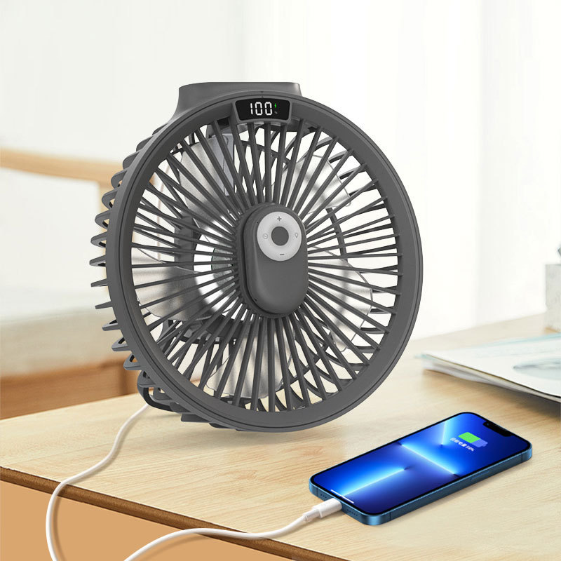 新しいデスクトップファン多機能 LED シーリングファン充電 USB 屋外キャンプ扇風機卸売クロスボーダーホットアイテム|undefined