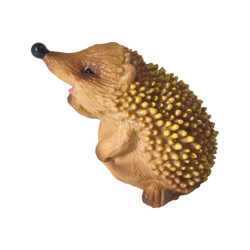 Lindo erizo grande y pequeño simulación animal jardín resina artesanía decoración micro paisaje bricolaje hámster decoración