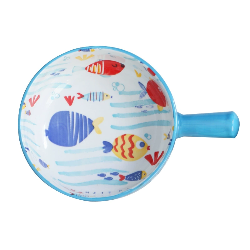 Cartoon ceramic handle, children's cute rabbit, internet celebrity