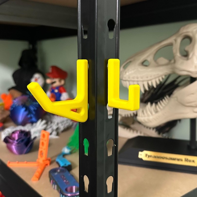 Cross-border best-selling 3D printed L-shaped bending bracket fixed support heavy-duty hook shelf convenient hook shelf