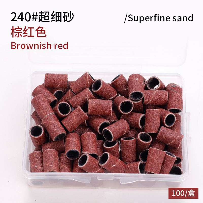 Transfronterizos para nuevos productos de molienda de uñas de alta calidad, molienda de anillo de arena 80#120#180#100 cápsulas / paquete en stock