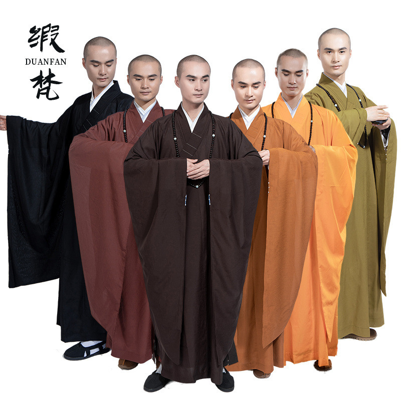 サテンファン広袖海清僧服、男性用大袖海清春秋僧服、法会四季|undefined