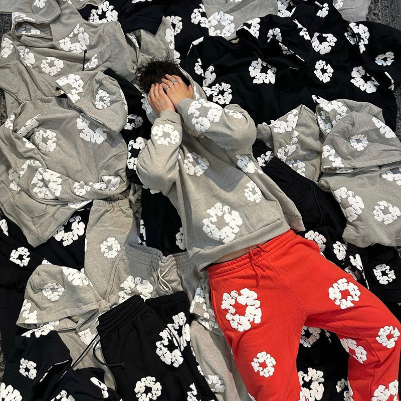 Cross-Border Dropshipping Heavyweight 450g Denim Tears Hoodie 1:1 Kapok Sweatshirt American Sweatshirt