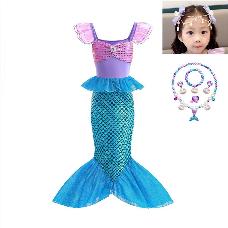 블루 + 목걸이 + 이마 클립