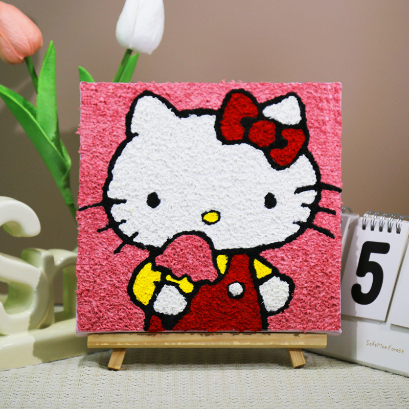 パルプ画diy材料バッグ手作り創意装飾画小学生充填画屋台半製品セット|undefined
