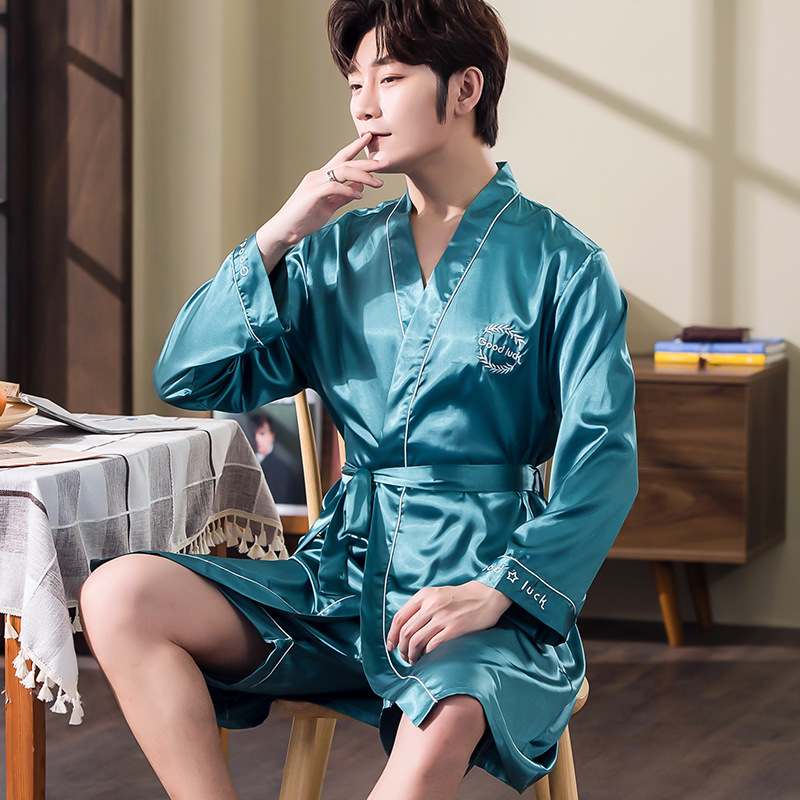 S001 남성용 잠자리 블루 리본 반바지