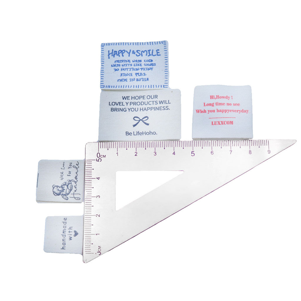 純綿印唄手作りDIY部品プリントアニメ水洗いマーク綿帯子供服織り唄商標卸売り