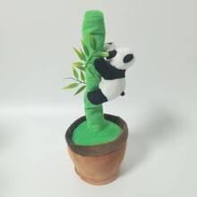 电动毛绒玩具动物熊猫会唱歌说话跳舞仙人掌生日礼物毛绒玩具批发