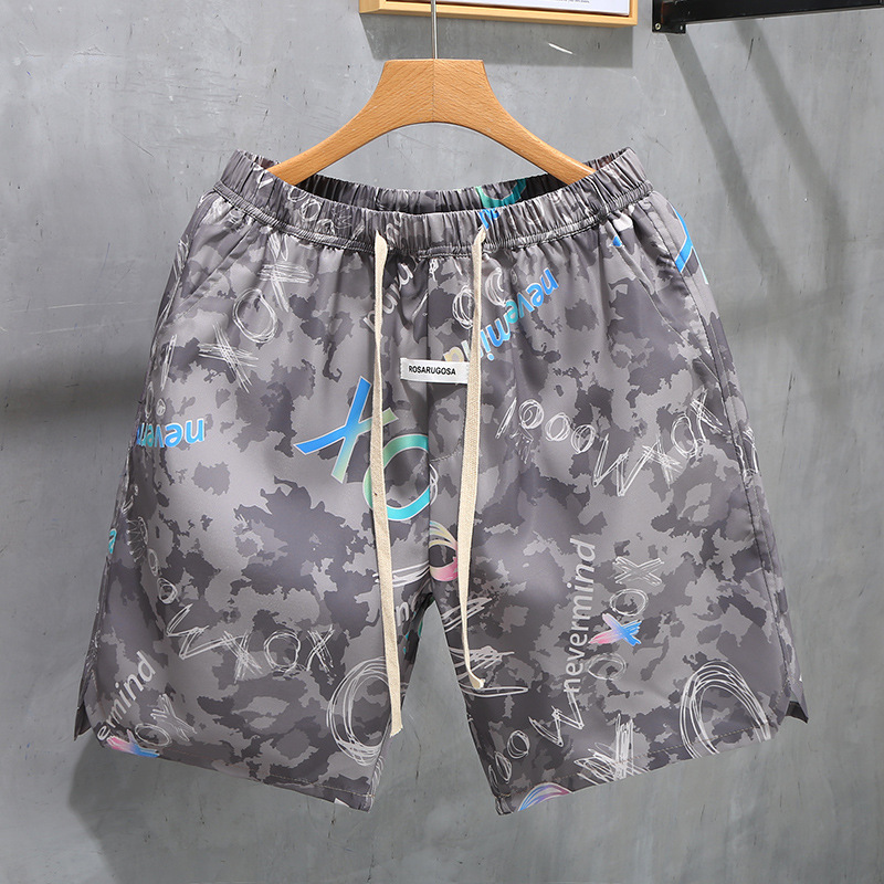 Sneldrogende hardloopshorts voor heren van 12,7 cm (5 inch) - Ademende sportshorts met trekkoord voor de sportschool en het strand._voghion.com