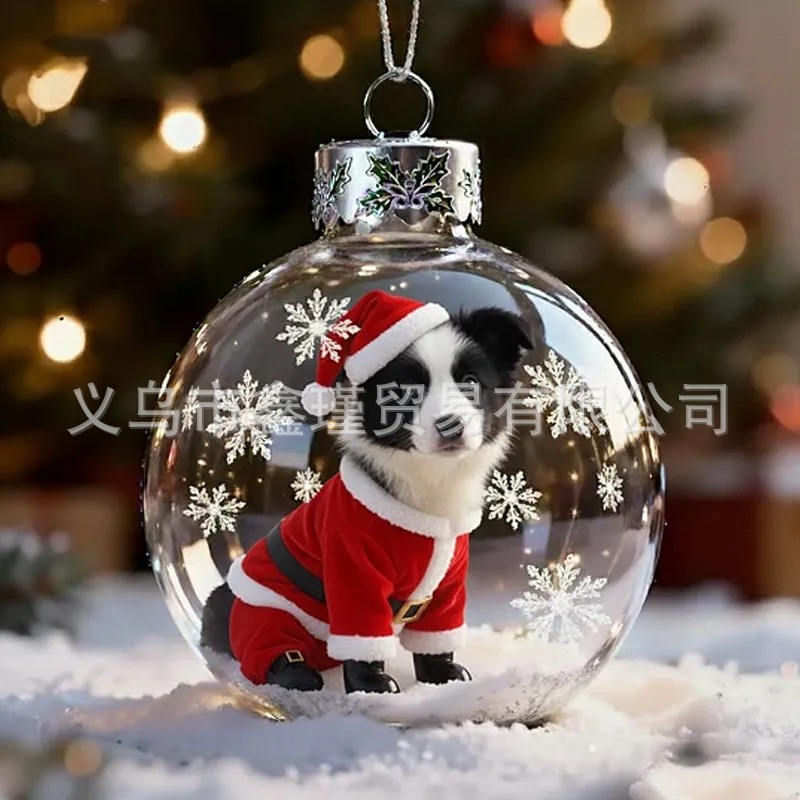 Nuevo árbol de Navidad acrílico colgante de decoración Nature 's Birds Crystal Glass O