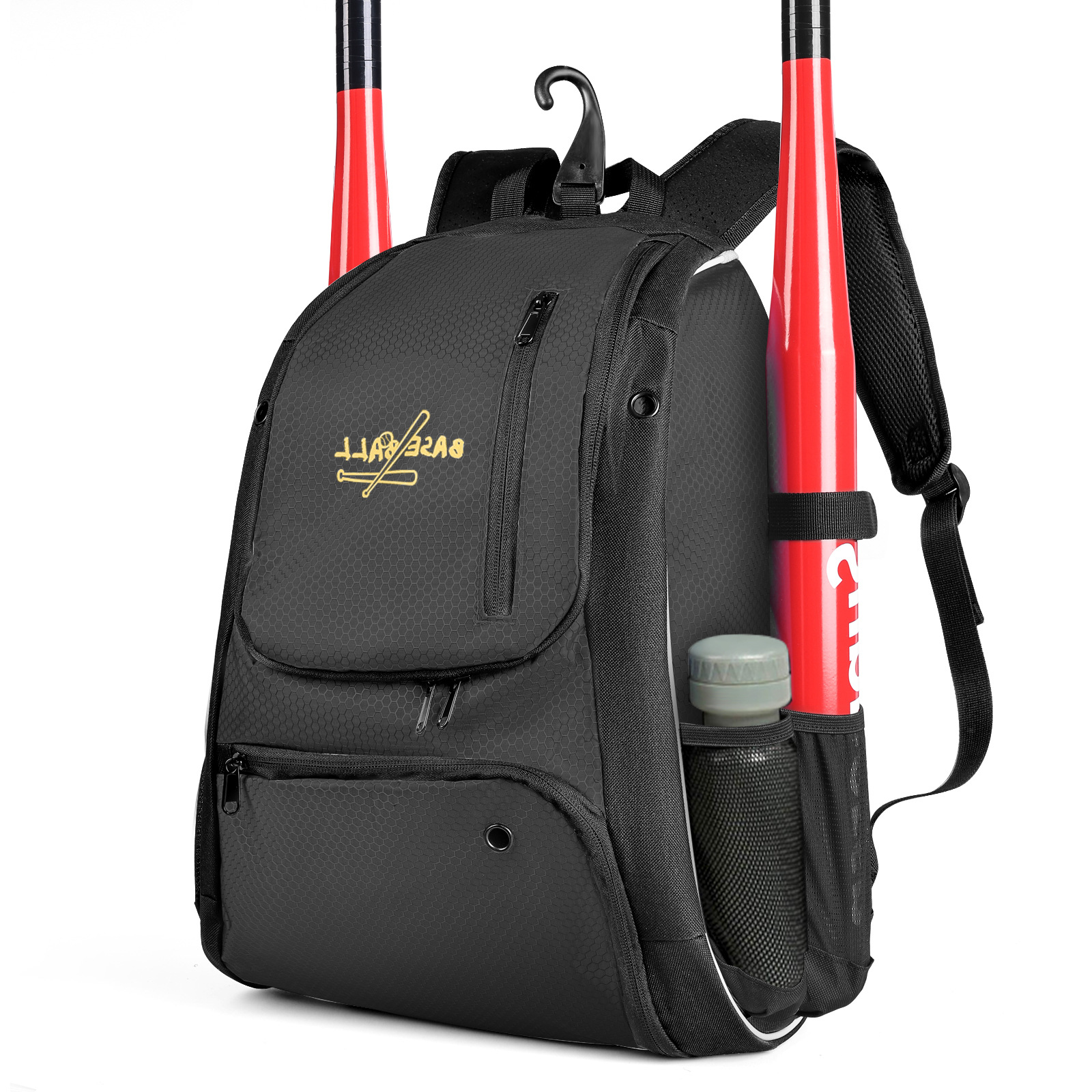 Transfronteriza en stock equipo de softbol mochila de béisbol de gran capacidad mochila de almacenamiento de artículos deportivos impermeable multifuncional