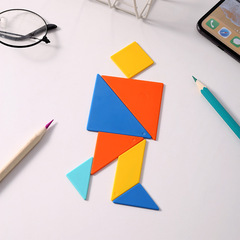 Deli 74505 Tangram Geometric Figure Cognitive Teaching Intellectual Puzzle Kindergarten Children's Early Education Toy