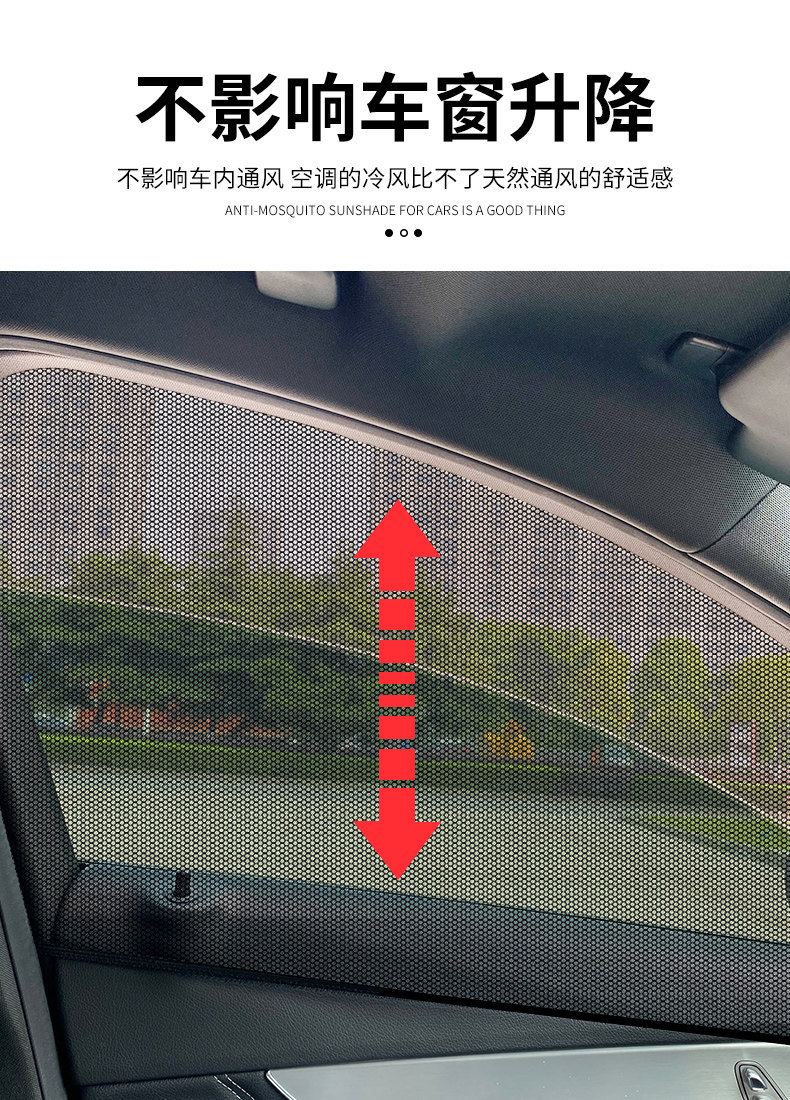 Car Mosquito Net, Car Window Mosquito Screen, Car Curtain, Sunshade, Sun Protection, Car Interior Privacy Mosquito Net Cover