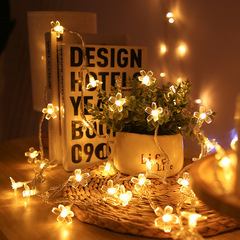 Wholesale Outdoor LED Simulated Peach Blossom Solar Light String, Garden Courtyard Cherry Blossom Decorative Color Light String Wholesale