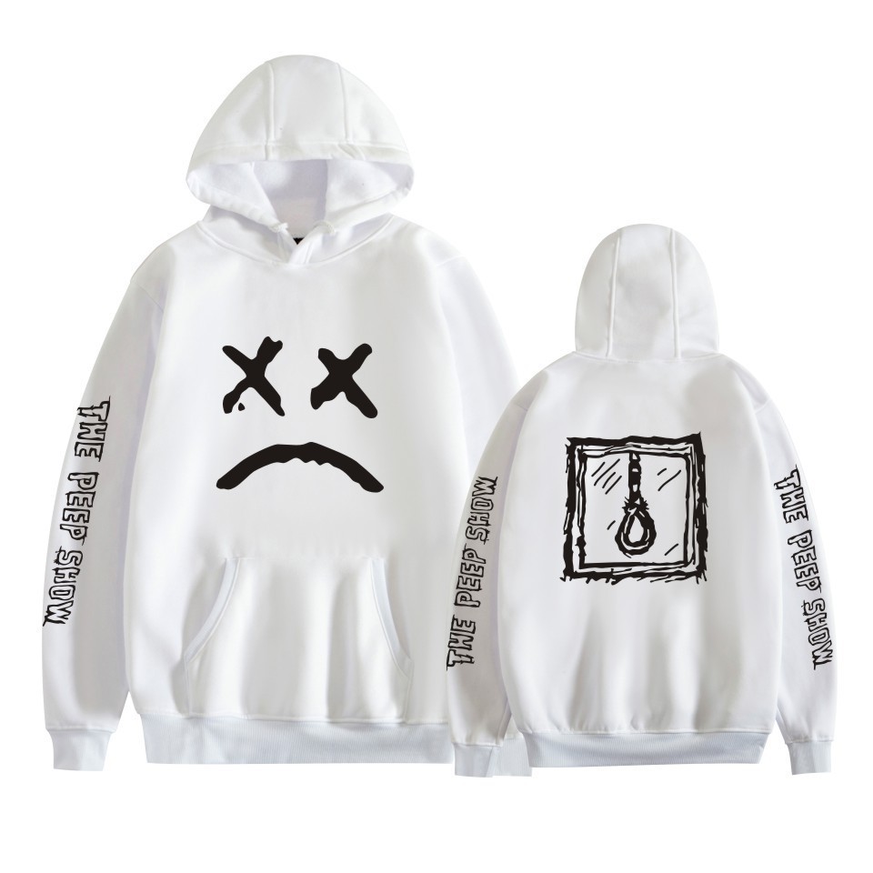 Tendencias europeas y americanas Li street con capucha suéter de cuello redondo con capucha suéter de pareja de otoño e invierno suelto casual