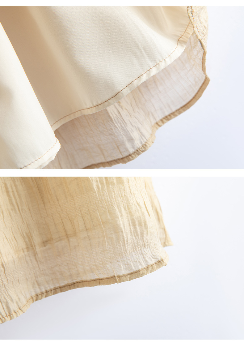 Bộ vest nữ hai mảnh gồm áo sơ mi cổ V và quần ống rộng dáng suông — Màu ảnh chi tiết 36