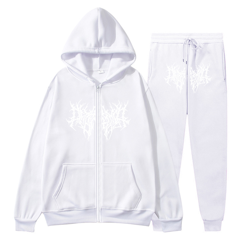 Abbigliamento maschile nuovo uomo felpa con cerniera felpa con cappuccio tuta sportiva autunno e inverno marchio stampato casual tuta felpa_voghion.com