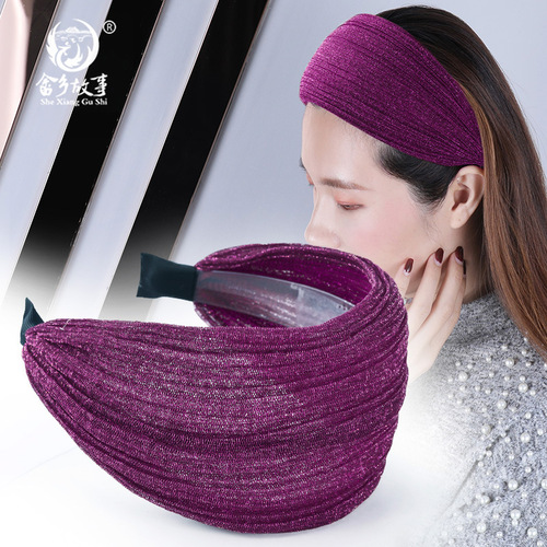 Headband for Women to Cover Gray Hair, Outdoor Thin Clip-in Hair Accessory, Wide Edge Hairpin, Hairband