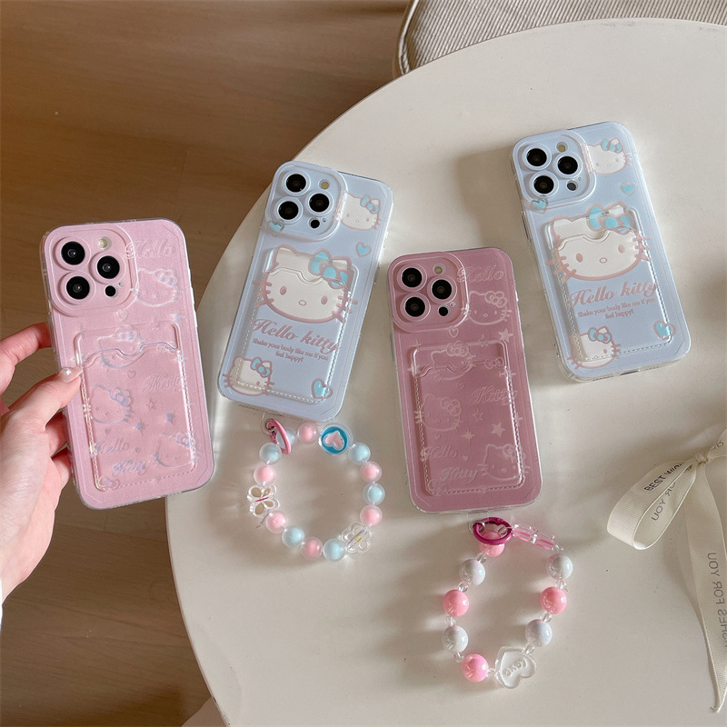 Japan and South Korea for Hello Kitty iPhone16promax Apple 15 Mobile Phone Case 11 New 12 Cartoon Silicone Bracelet