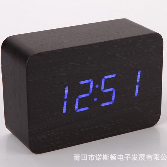 블랙 우드 블루 램프