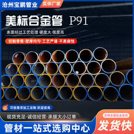 P92耐高温合金钢管T91高压无缝锅炉管耐高压T92厚壁钢管P91合金管