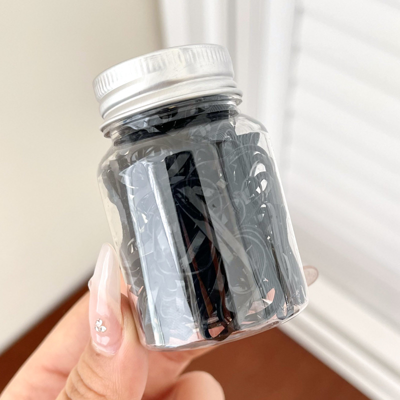 Cuerdas de cabeza de color para mujeres negras coreanas para niños espesar banda de goma desechable toque de cabello para atar el cabello no daña el cabello image 119