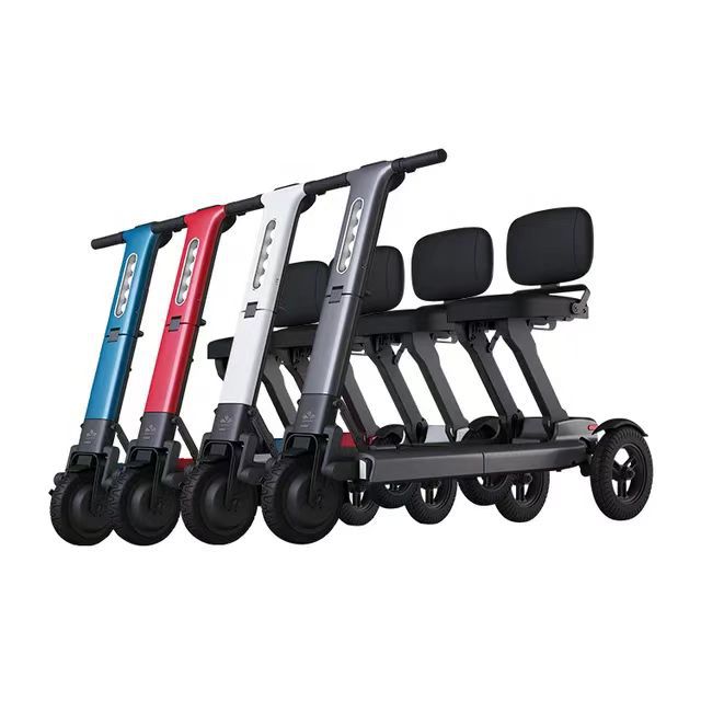 Aluminum Alloy Smart Electric Scooter Folding Three-Wheel Electric Car Disabled Battery Car Smart Lithium Car