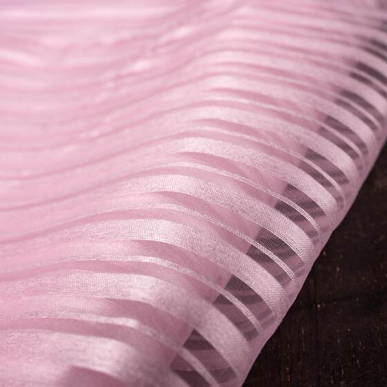 Colorful rain strip Gold billion sail textile organza stripe strip color spot factory direct pink decoration process