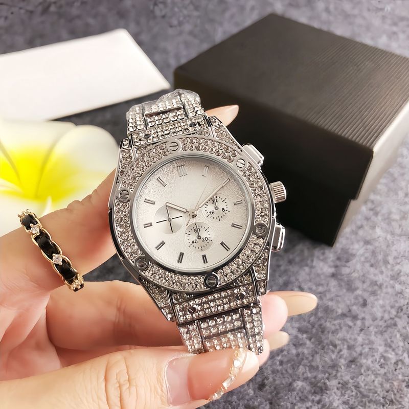 高品质手表满天星镶钻手表女士石英手表时尚防水全钻腕表嘻哈手表|undefined