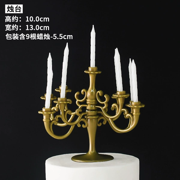 Green bronze candle