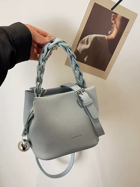 Bags for Women 2026 Summer New Style Hand-Woven Bucket Bag Fashionable Simple Shoulder Bag Crossbody Bag